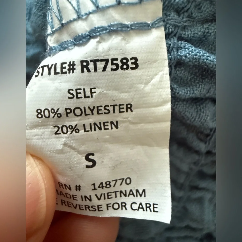 Women’s Victorian‎ balloon sleeve top blue regency renaissance wuthering heights - Picture 4 of 5